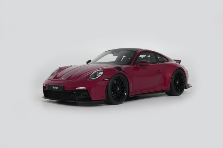 Porsche GT3 Touring TechArt 2025 rubin rot Modellauto 1:18 GT Spirit