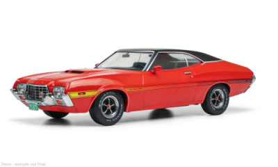 Ford Gran Torino Sport 1972 matt rot schwarz Modellauto...