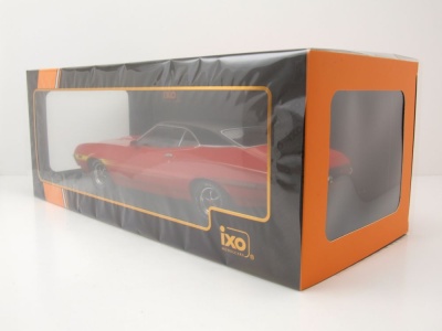 Ford Gran Torino Sport 1972 matt rot schwarz Modellauto 1:18 ixo models