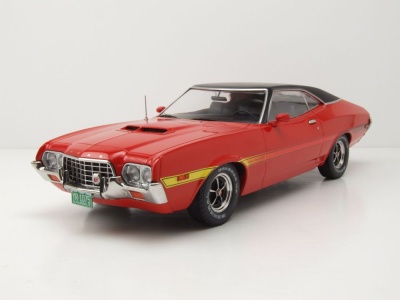 Ford Gran Torino Sport 1972 rot schwarz Modellauto 1:18...