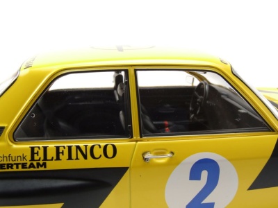 Opel Ascona A #2 Rallye Acropolis 1975 gelb Röhrl Geistdörfer Modellauto 1:18 MCG