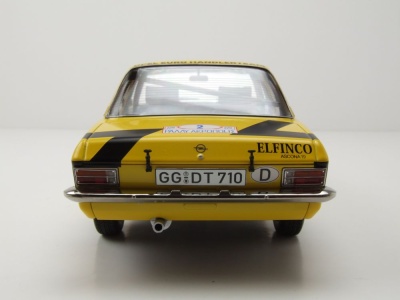 Opel Ascona A #2 Rallye Acropolis 1975 gelb Röhrl Geistdörfer Modellauto 1:18 MCG