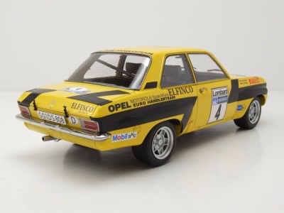 Opel Ascona A #4 RAC Rallye 1974 gelb Röhrl Geistdörfer Modellauto 1:18 MCG