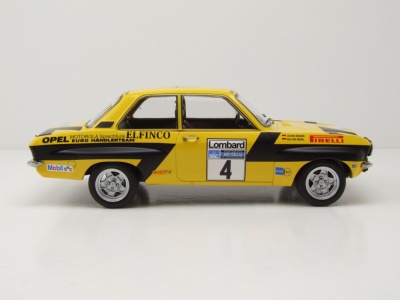 Opel Ascona A #4 RAC Rallye 1974 gelb Röhrl Geistdörfer Modellauto 1:18 MCG