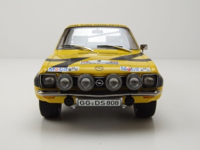 Opel Ascona A #4 RAC Rallye 1974 gelb Röhrl Geistdörfer Modellauto 1:18 MCG