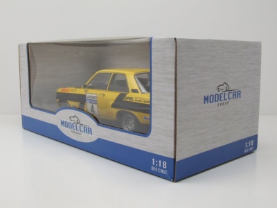 Opel Ascona A #4 RAC Rallye 1974 gelb Röhrl Geistdörfer Modellauto 1:18 MCG
