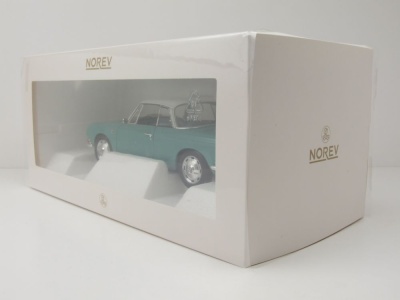 VW Karmann Ghia 1500 Typ 34 1961 hellgrün weiß Modellauto 1:18 Norev
