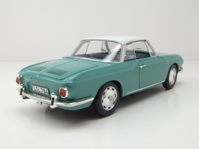 VW Karmann Ghia 1500 Typ 34 1961 hellgrün weiß Modellauto 1:18 Norev