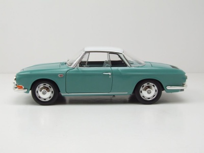 VW Karmann Ghia 1500 Typ 34 1961 hellgrün weiß Modellauto 1:18 Norev