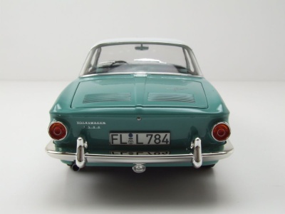VW Karmann Ghia 1500 Typ 34 1961 hellgrün weiß Modellauto 1:18 Norev