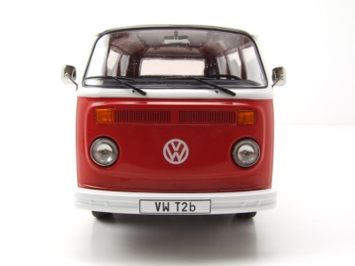 VW T2 b Bus 1972 rot weiß Modellauto 1:18 KK Scale