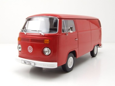 VW T2 b Bus Kastenwagen 1972 rot Modellauto 1:18 KK Scale