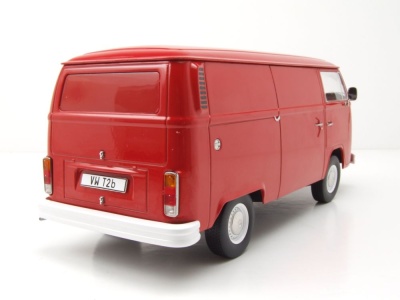 VW T2 b Bus Kastenwagen 1972 rot Modellauto 1:18 KK Scale