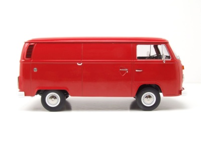 VW T2 b Bus Kastenwagen 1972 rot Modellauto 1:18 KK Scale