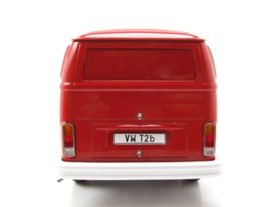 VW T2 b Bus Kastenwagen 1972 rot Modellauto 1:18 KK Scale
