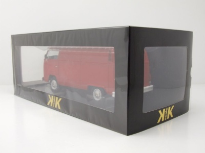 VW T2 b Bus Kastenwagen 1972 rot Modellauto 1:18 KK Scale