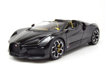 Bugatti W16 Mistral schwarz Modellauto 1:18 Bburago