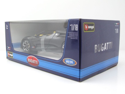 Bugatti W16 Mistral schwarz Modellauto 1:18 Bburago