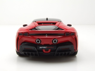 Ferrari SF90 Stradale rot schwarz Modellauto 1:24 Bburago