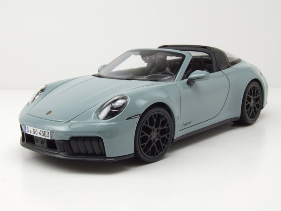 Porsche 911 (992.2) Targa 4 GTS 2025 grün metallic Modellauto 1:18 Maisto