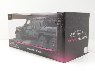 Mercedes G63 AMG 6x6 Pink Slips Pick Up grau schwarz Modellauto 1:24 Jada Toys