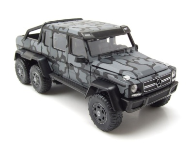 Mercedes G63 AMG 6x6 Pink Slips Pick Up grau schwarz Modellauto 1:24 Jada Toys