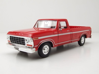 Ford F-150 Custom Pick Up 1979 rot Modellauto 1:24 Motormax