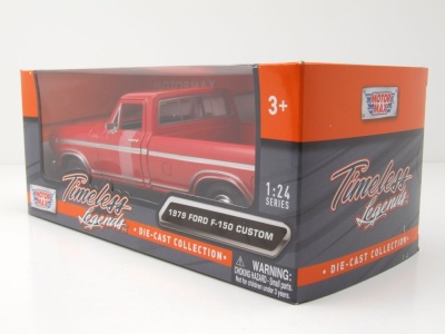 Ford F-150 Custom Pick Up 1979 rot Modellauto 1:24 Motormax