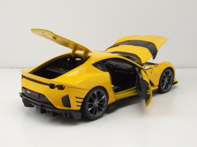 Ferrari 812 Competizione 2021 gelb Modellauto 1:18 Bburago