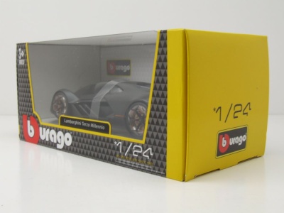 Lamborghini Terzo Millennio 2020 carbon grau Modellauto 1:24 Bburago