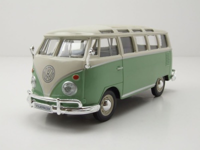 VW T1 Samba Bus 1962 hellgrün weiß Modellauto...