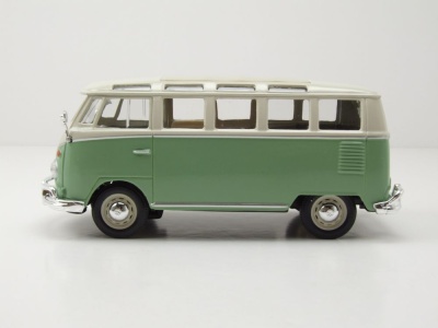 VW T1 Samba Bus 1962 hellgrün weiß Modellauto 1:25 1:24 Maisto