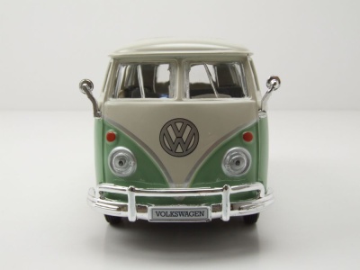 VW T1 Samba Bus 1962 hellgrün weiß Modellauto 1:25 1:24 Maisto