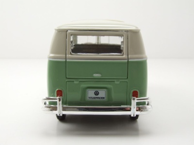VW T1 Samba Bus 1962 hellgrün weiß Modellauto 1:25 1:24 Maisto