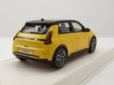 Renault 5 E-Tech 100% Electric 2024 gelb schwarz Modellauto 1:43 Norev
