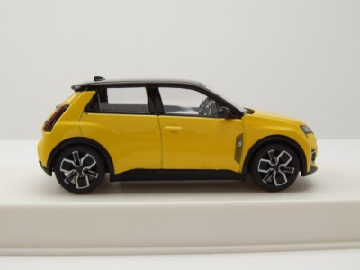 Renault 5 E-Tech 100% Electric 2024 gelb schwarz Modellauto 1:43 Norev