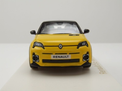 Renault 5 E-Tech 100% Electric 2024 gelb schwarz Modellauto 1:43 Norev