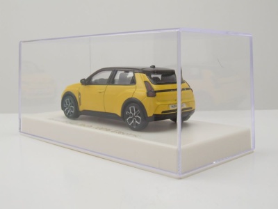 Renault 5 E-Tech 100% Electric 2024 gelb schwarz Modellauto 1:43 Norev