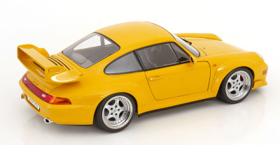 Porsche 911 (993) GT2 Speedline Felgen 1996 gelb Modellauto 1:12 KK Scale