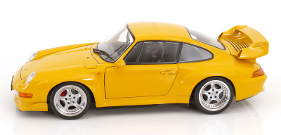 Porsche 911 (993) GT2 Speedline Felgen 1996 gelb Modellauto 1:12 KK Scale