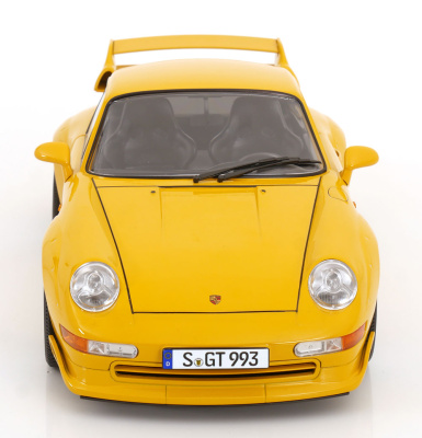 Porsche 911 (993) GT2 Speedline Felgen 1996 gelb Modellauto 1:12 KK Scale