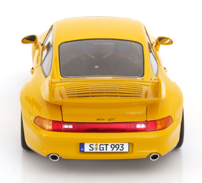 Porsche 911 (993) GT2 Speedline Felgen 1996 gelb Modellauto 1:12 KK Scale