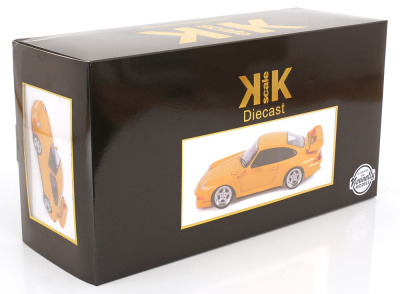 Porsche 911 (993) GT2 Speedline Felgen 1996 gelb Modellauto 1:12 KK Scale