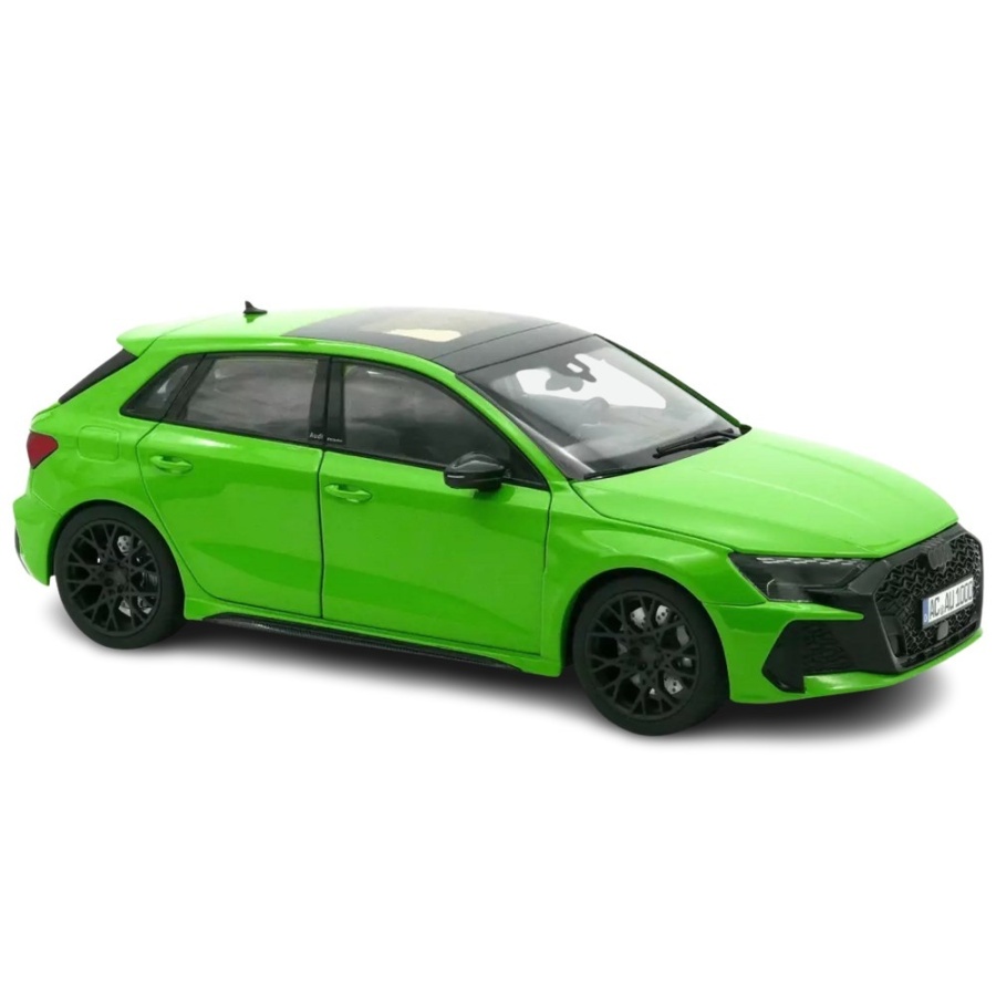 Audi RS3 Sportback 2025 grün metallic Modellauto 1:18 Norev