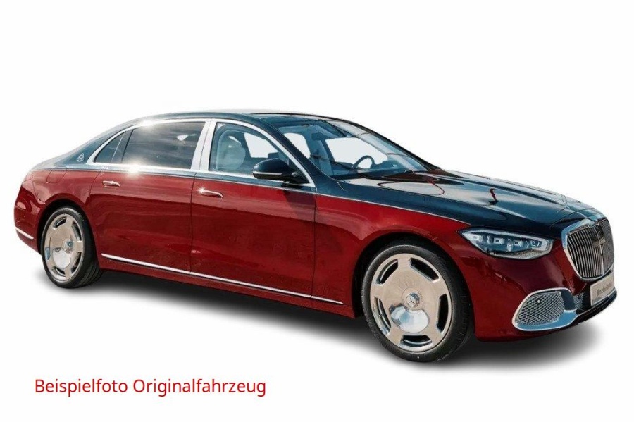 Mercedes Maybach S 680 4Matic 2021 rot dunkelblau Modellauto 1:18 Norev