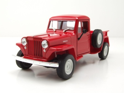 Willys Jeep Pick Up 1947 rot Modellauto 1:24 Welly