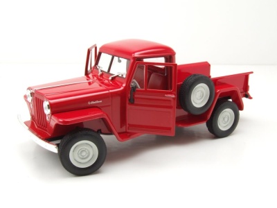 Willys Jeep Pick Up 1947 rot Modellauto 1:24 Welly