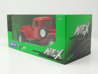Willys Jeep Pick Up 1947 rot Modellauto 1:24 Welly