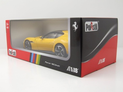 Ferrari 12 Cilindri 2024 gelb Modellauto 1:18 Polistil