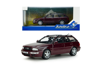 Audi RS2 Avant Kombi 1995 dunkelrot Modellauto 1:43 Solido